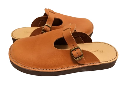 【Organic handloom GUDALUR ブラウン】クロッグサンダル(サボサンダル)